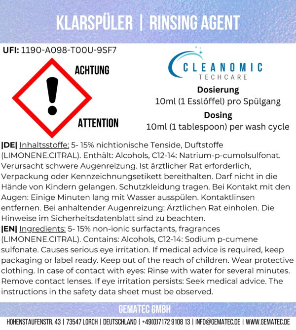 Klarspüler – Bild 2